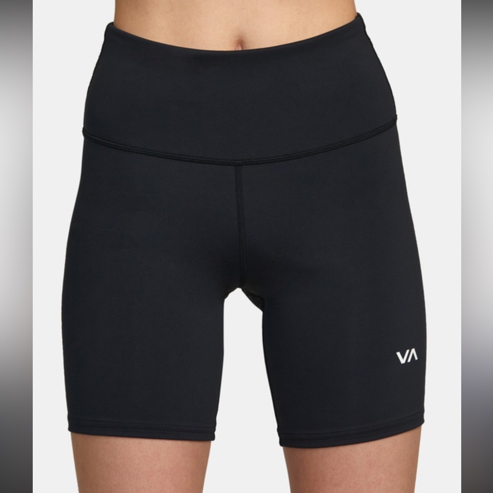 RVCA Black Bike Shorts with Wide Waistband